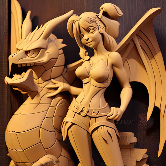 3D model Iris and the Rogue Dragonite Iris and the Roughneck Kai (STL)